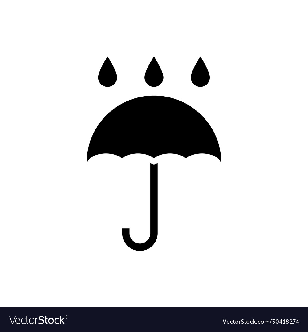 Umbrella icon rain protection Royalty Free Vector Image