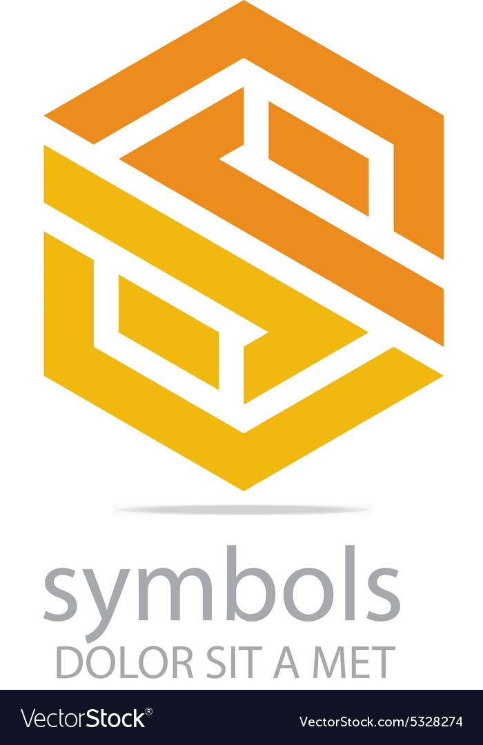 Zigzag Hexagon Symbol