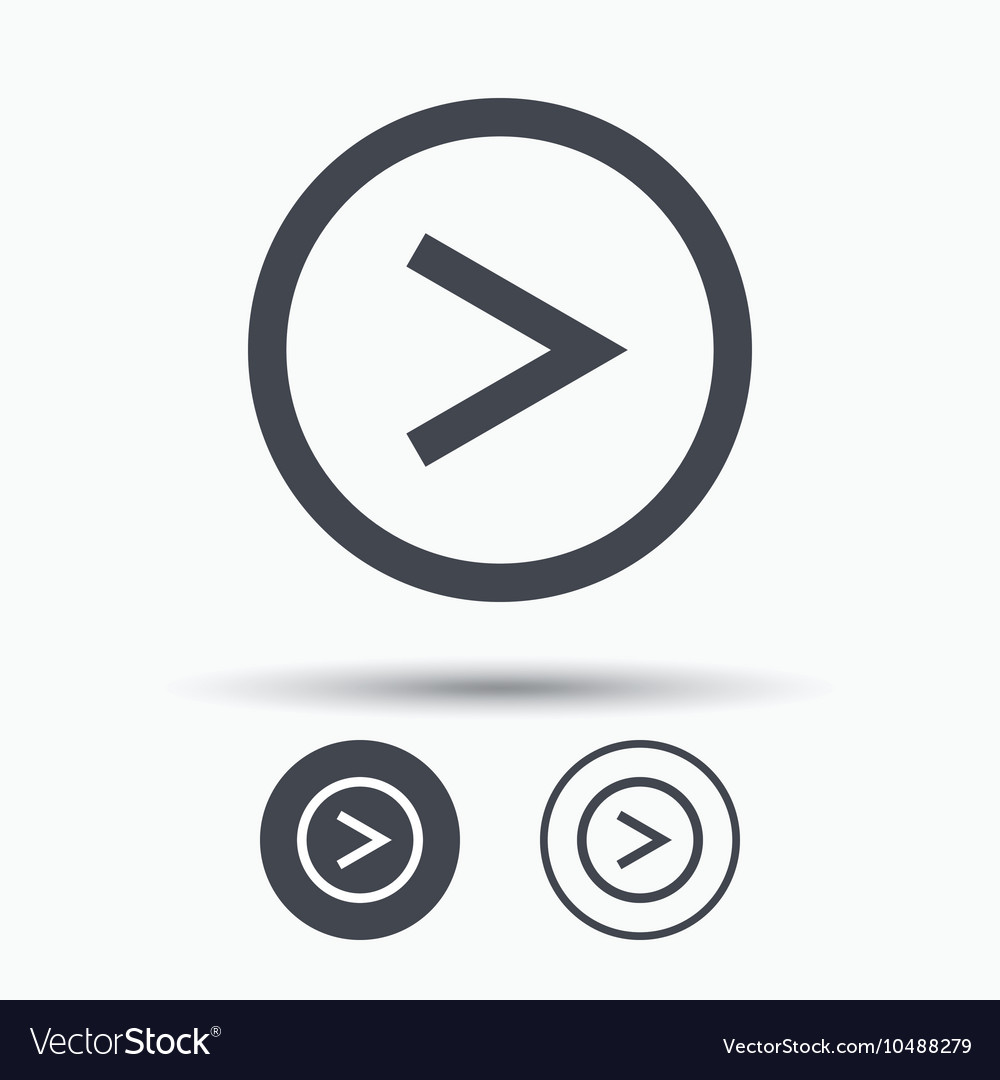 Arrow icon next navigation sign