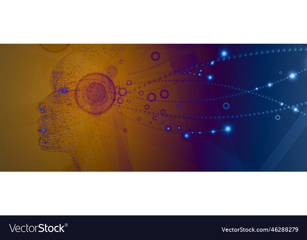 Artificial intelligence technology web background
