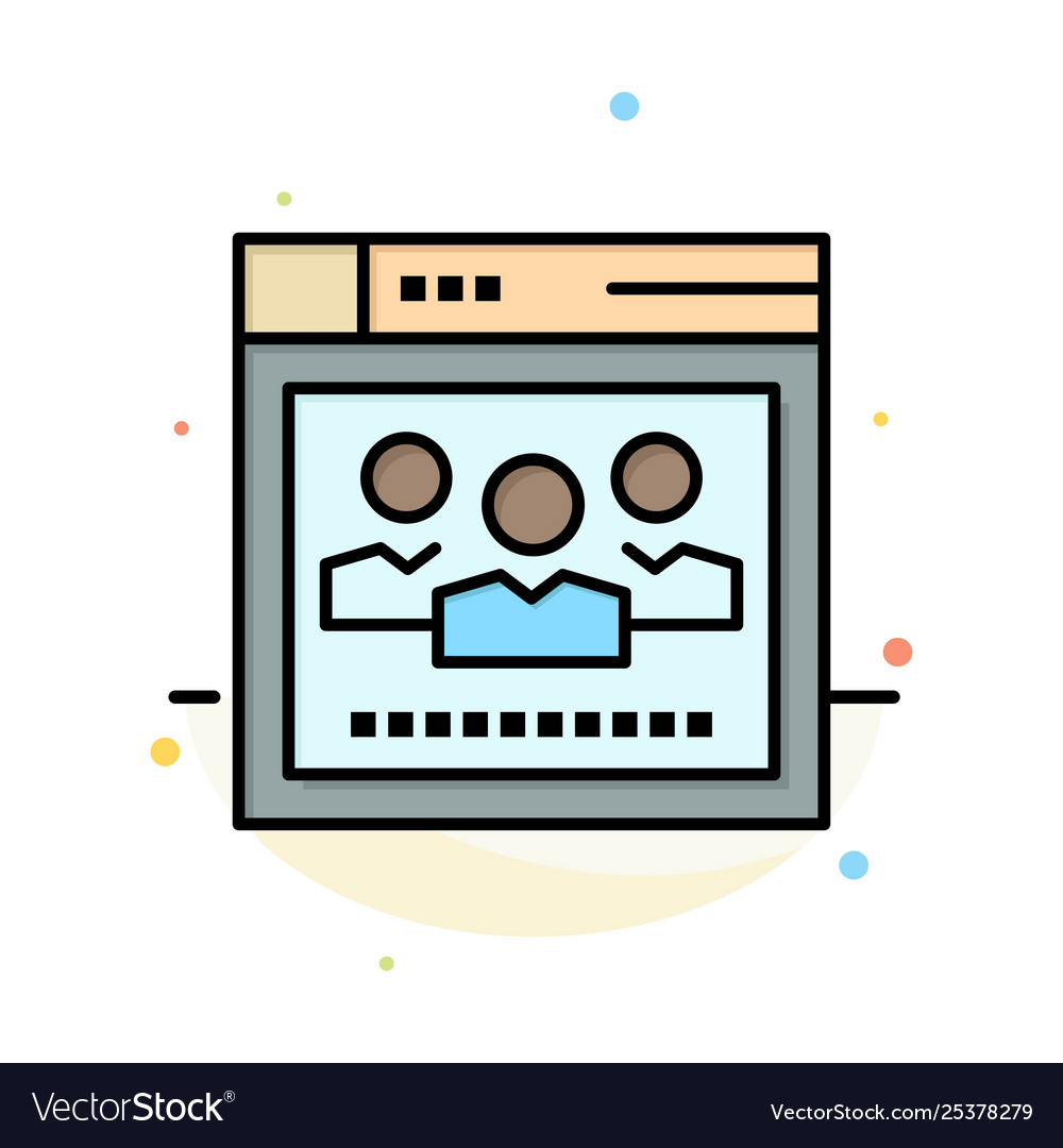 Browser network web education abstract flat color Vector Image Browser network web education abstract flat color