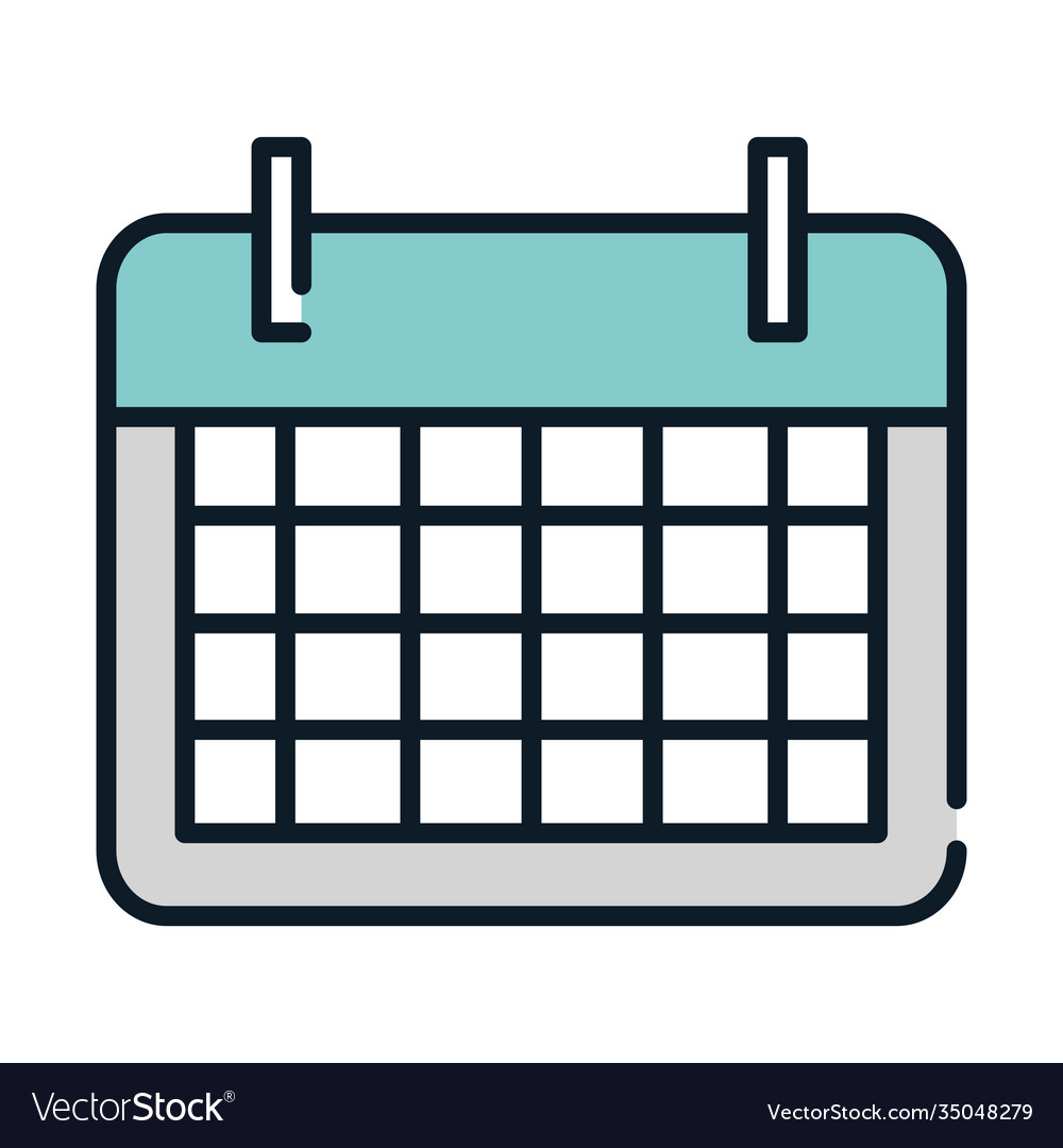 Calendar reminder date event line and fill
