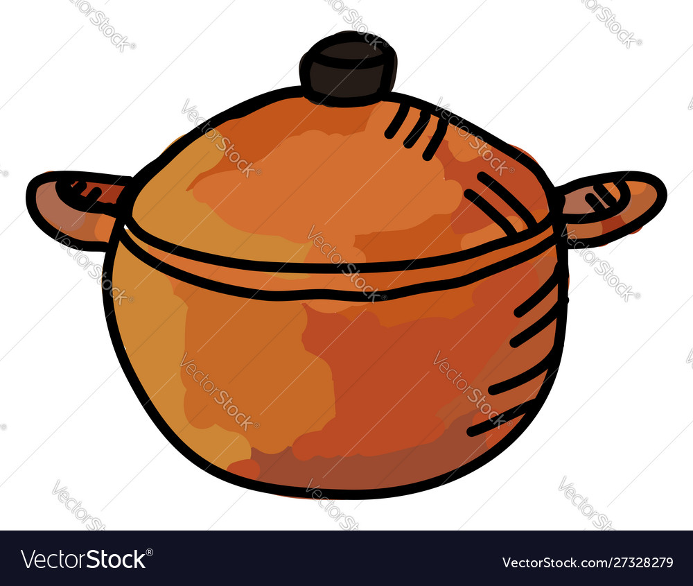 Casserole dish on white background