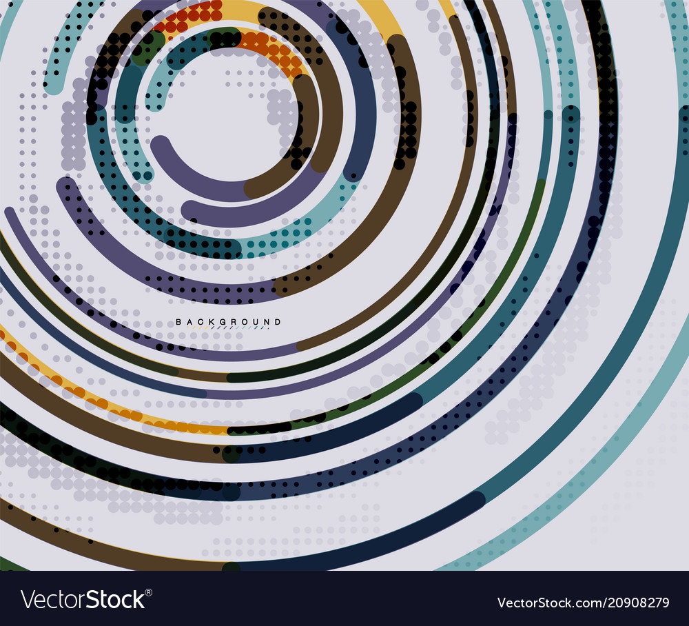 Circular lines circles geometric abstract vector image Circular lines circles geometric abstract