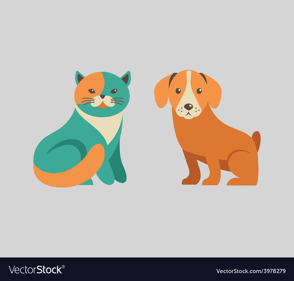 Puppy And Kitten Icon Stock Illustration - Download Image Now