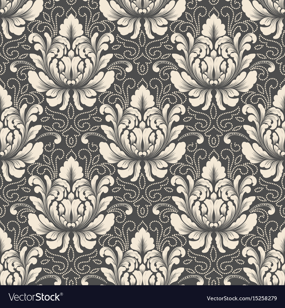 Damask seamless pattern background