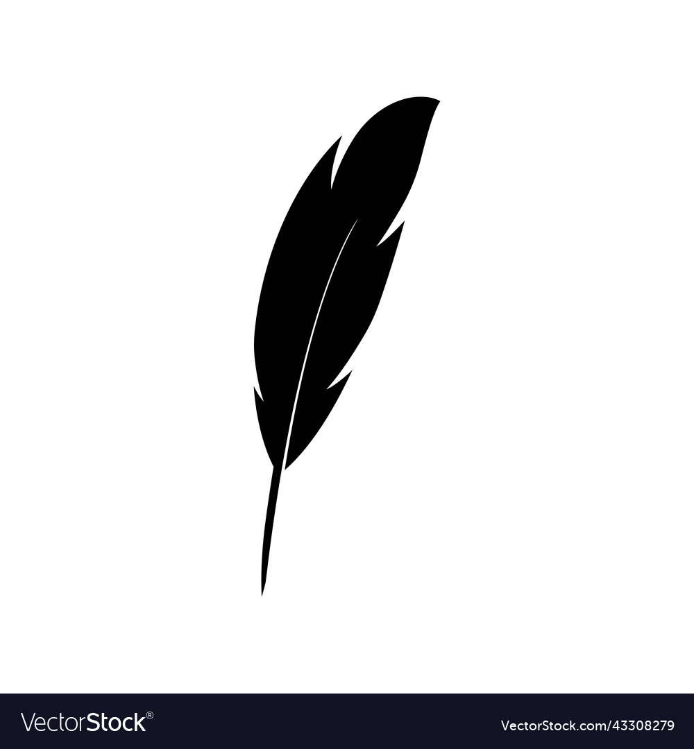 Feather logo Royalty Free Vector Image - VectorStock