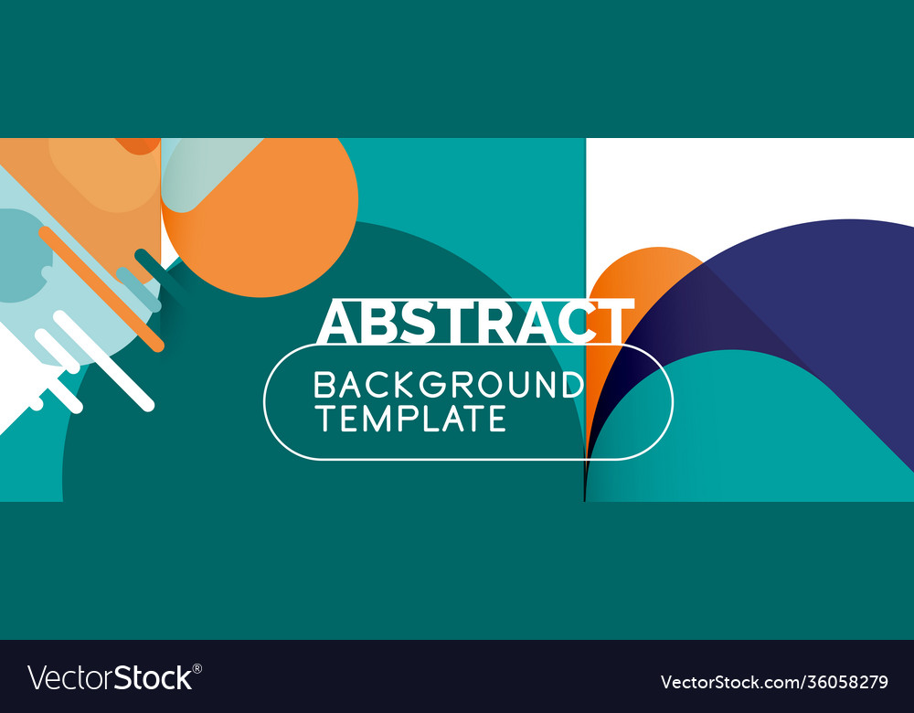 Flat geometric round shapes and dynamic lines