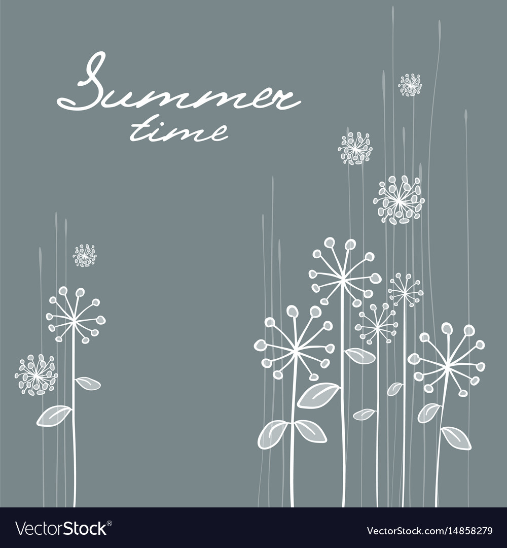 Blumen-Dandelion Karte