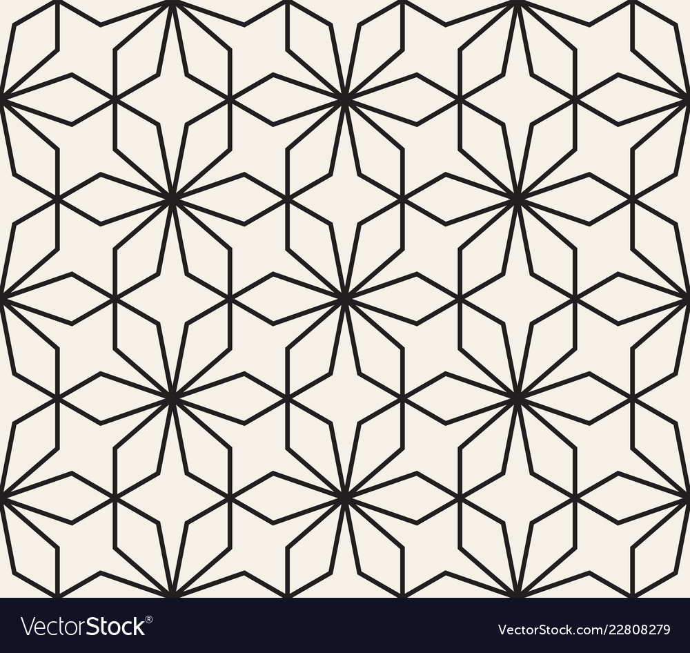 Geometric Line Tiling Pattern