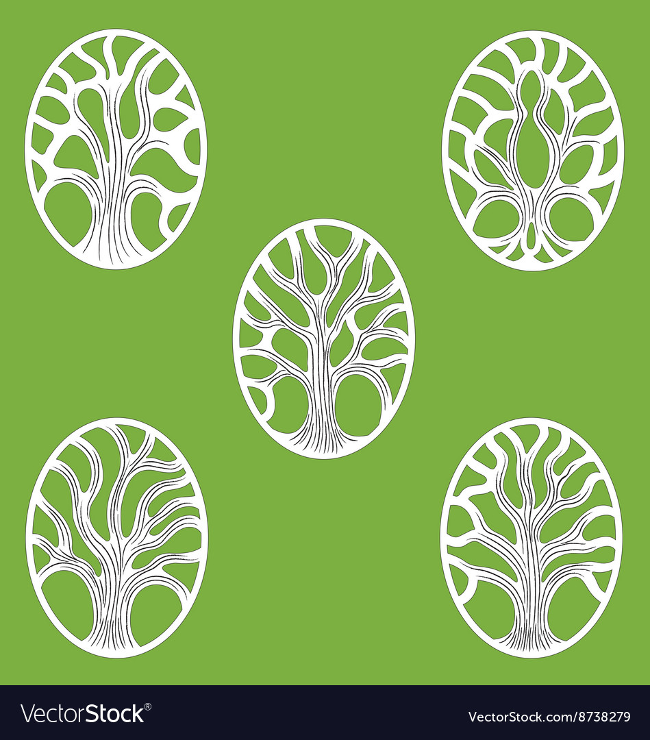 gree tree of life icon royalty free vector image