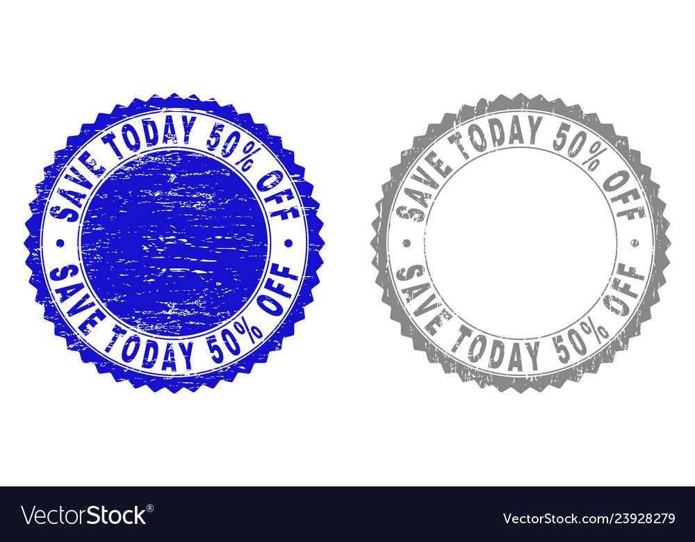 Grunge sparen heute 50 Prozent von texturiert vector image Grunge sparen heute 50 Prozent von texturiert