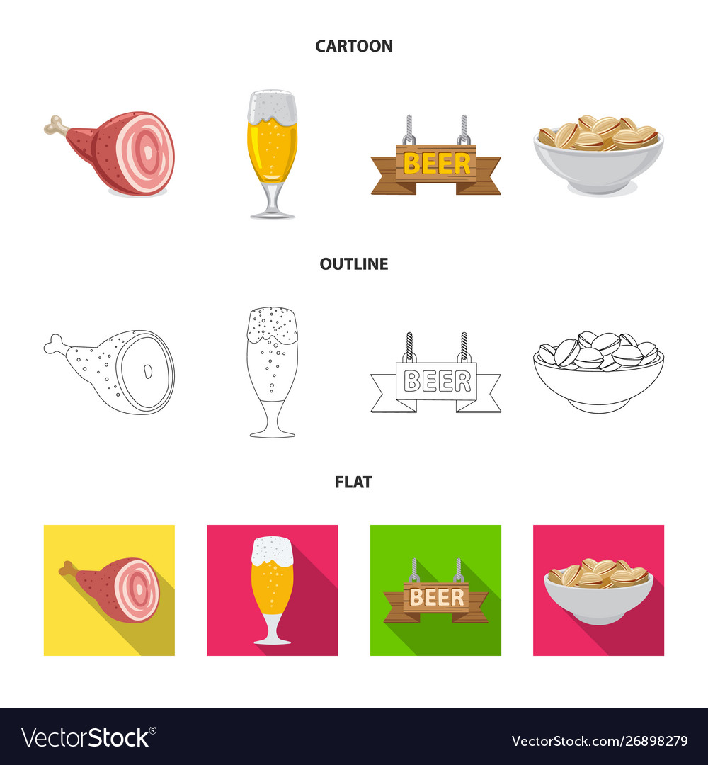 Isolated object pub and bar icon collection vector image Isolated object pub and bar icon collection