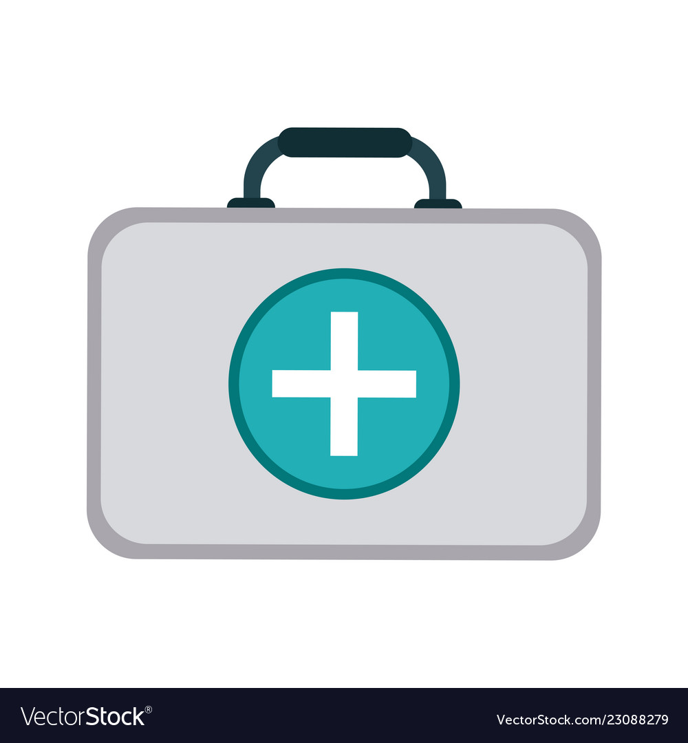 Medical first aids suitcase Royalty Free Vector Image