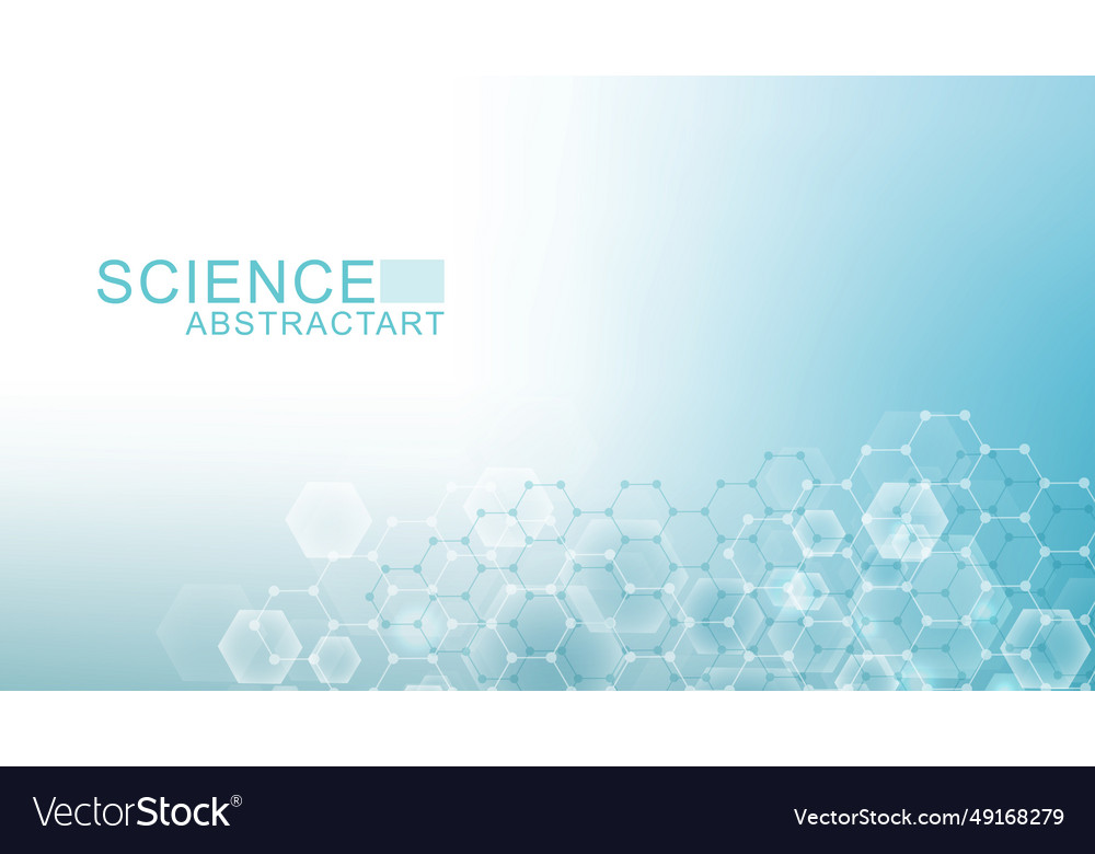 Modern science background with lines dots vector image Modern science background with lines dots