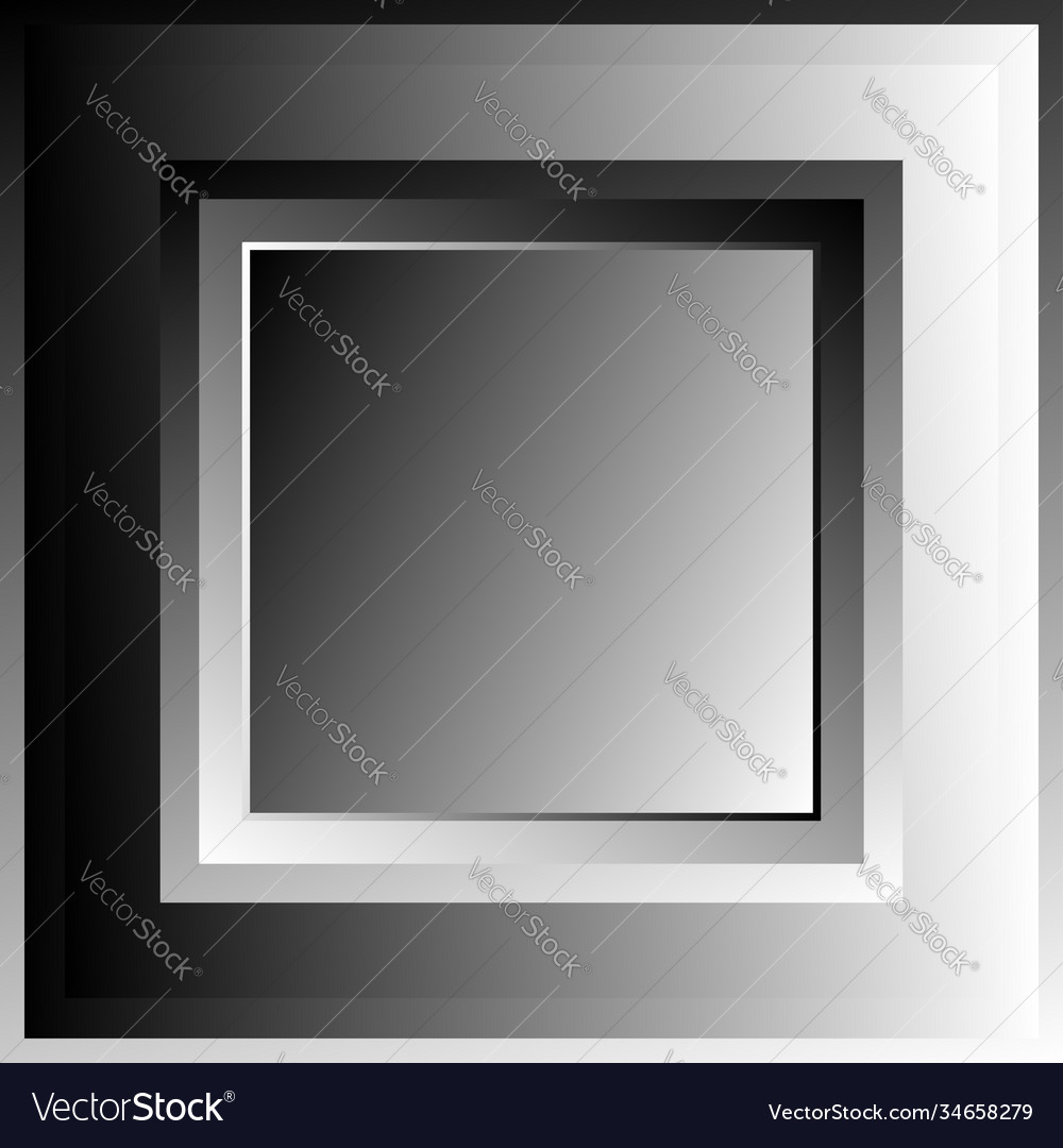 Overlapping squares blocks grayscale vector image Overlapping squares blocks grayscale
