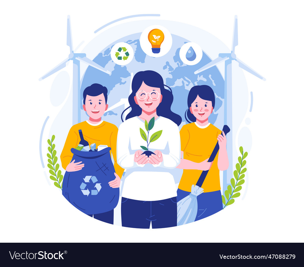 People Celebrating Earth Day