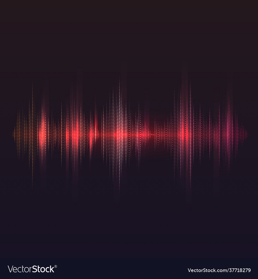 Red sound wave equalizer design