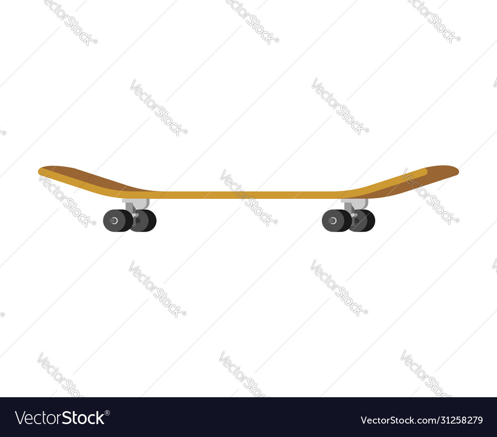 Skateboard isolated board for riding