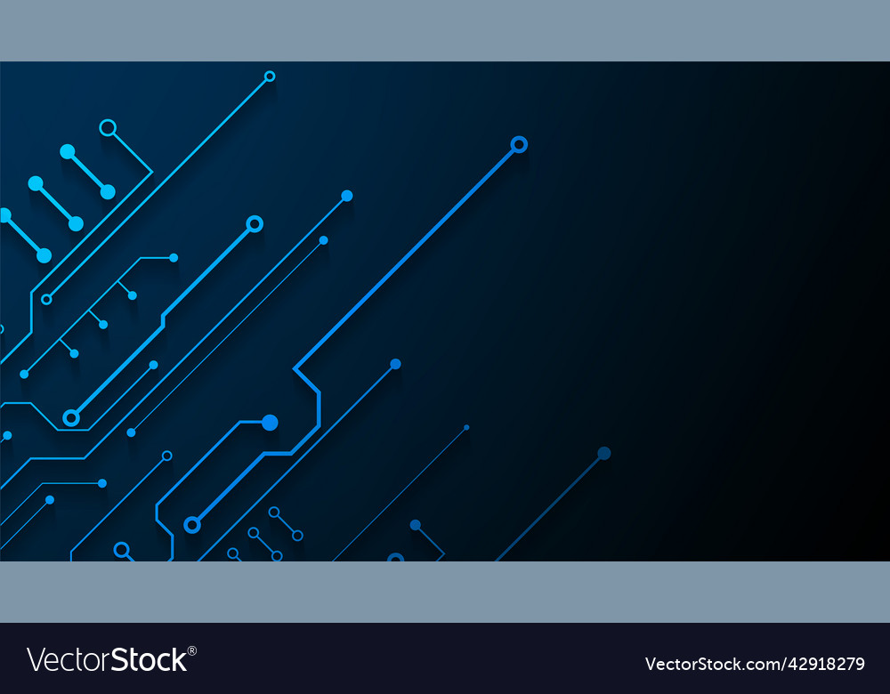 Technology background with hi-tech digital data vector image Technology background with hi-tech digital data