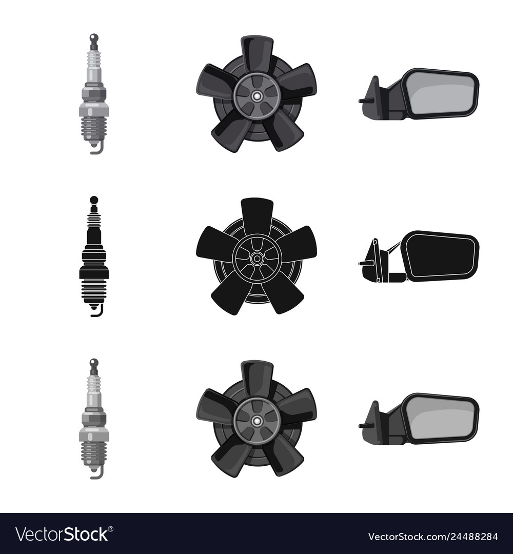Auto and part logo set Vector Image Auto and part logo set