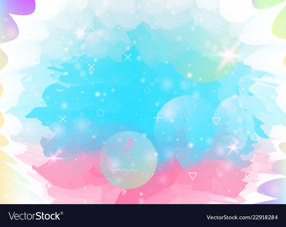 Cosmos background with abstract holographic Vector Image