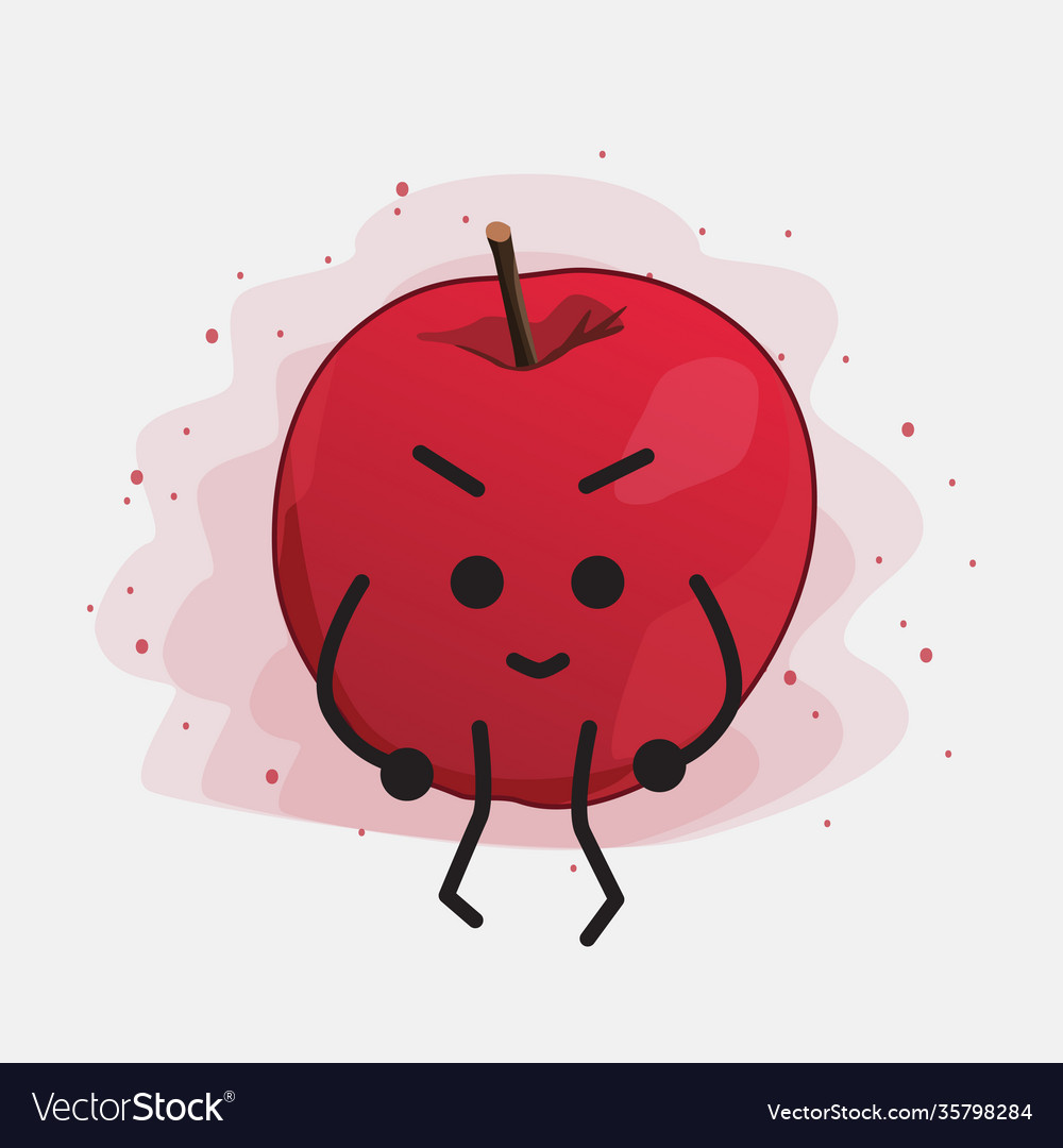 Cute apple character