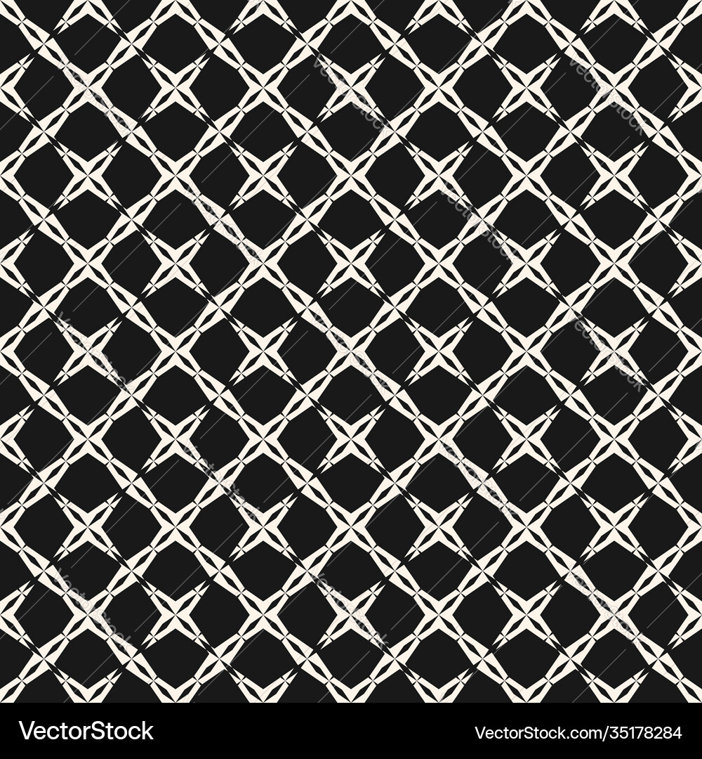 Geometric grid seamless pattern diagonal square Vector Image