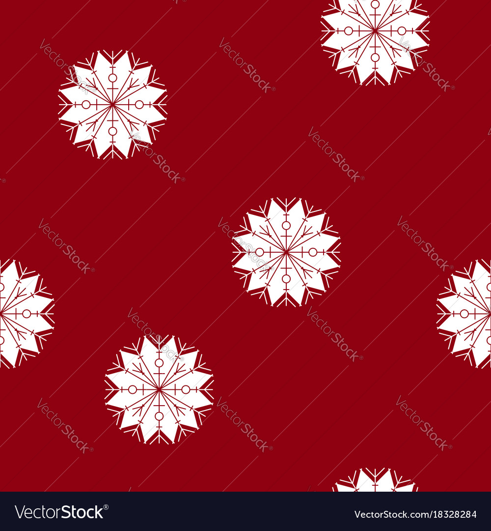 Seamless pattern with a snowflake