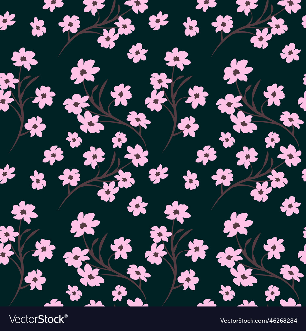 Spring bloom seamless background