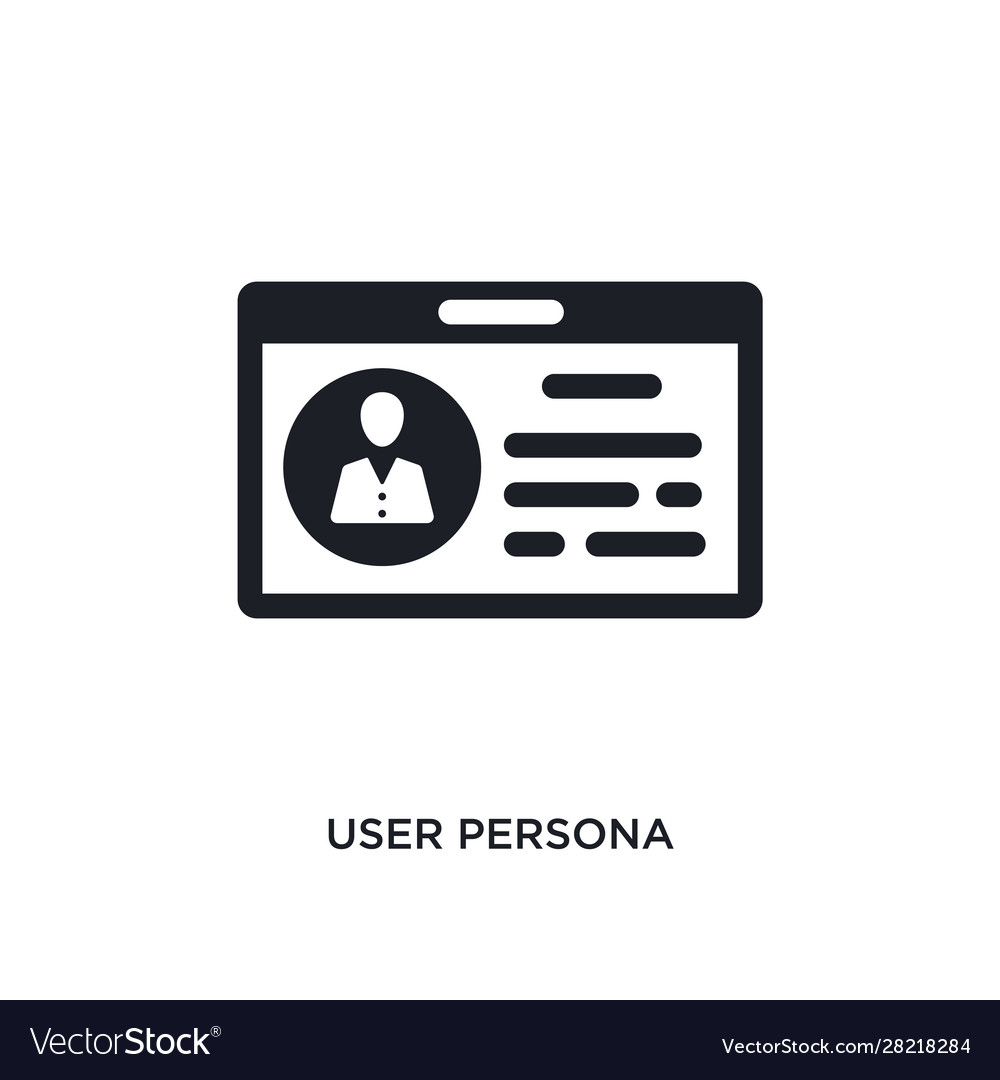 User persona isolated icon simple element from