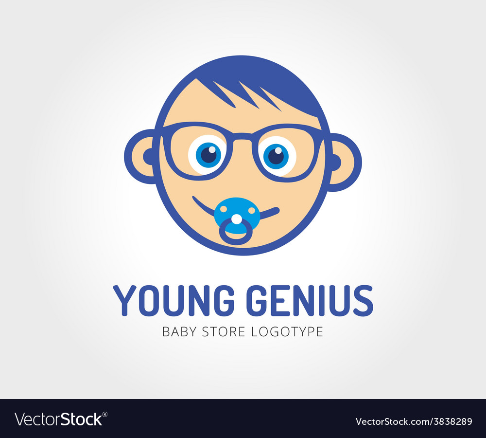 abstract baby face logo template for baby logos free