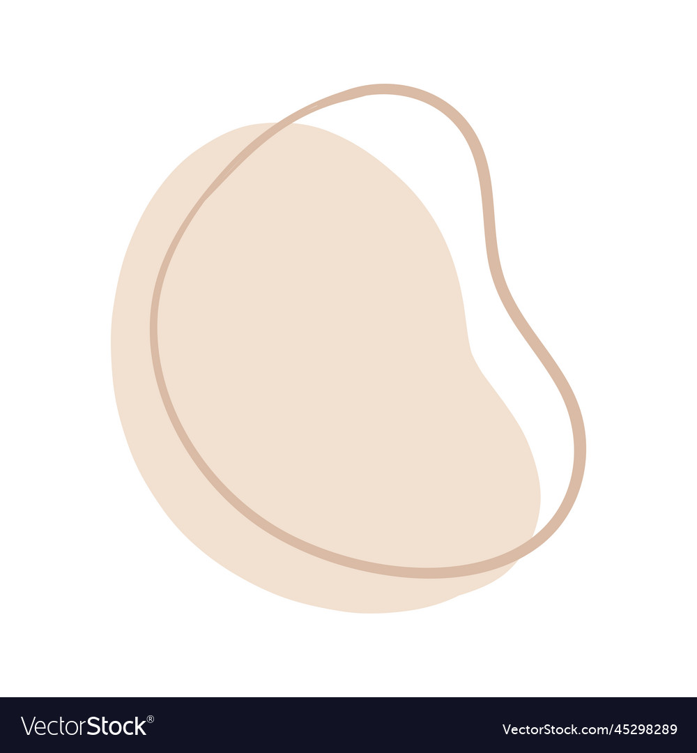 Abstract boho random blob shapes simple hand vector image Abstract boho random blob shapes simple hand
