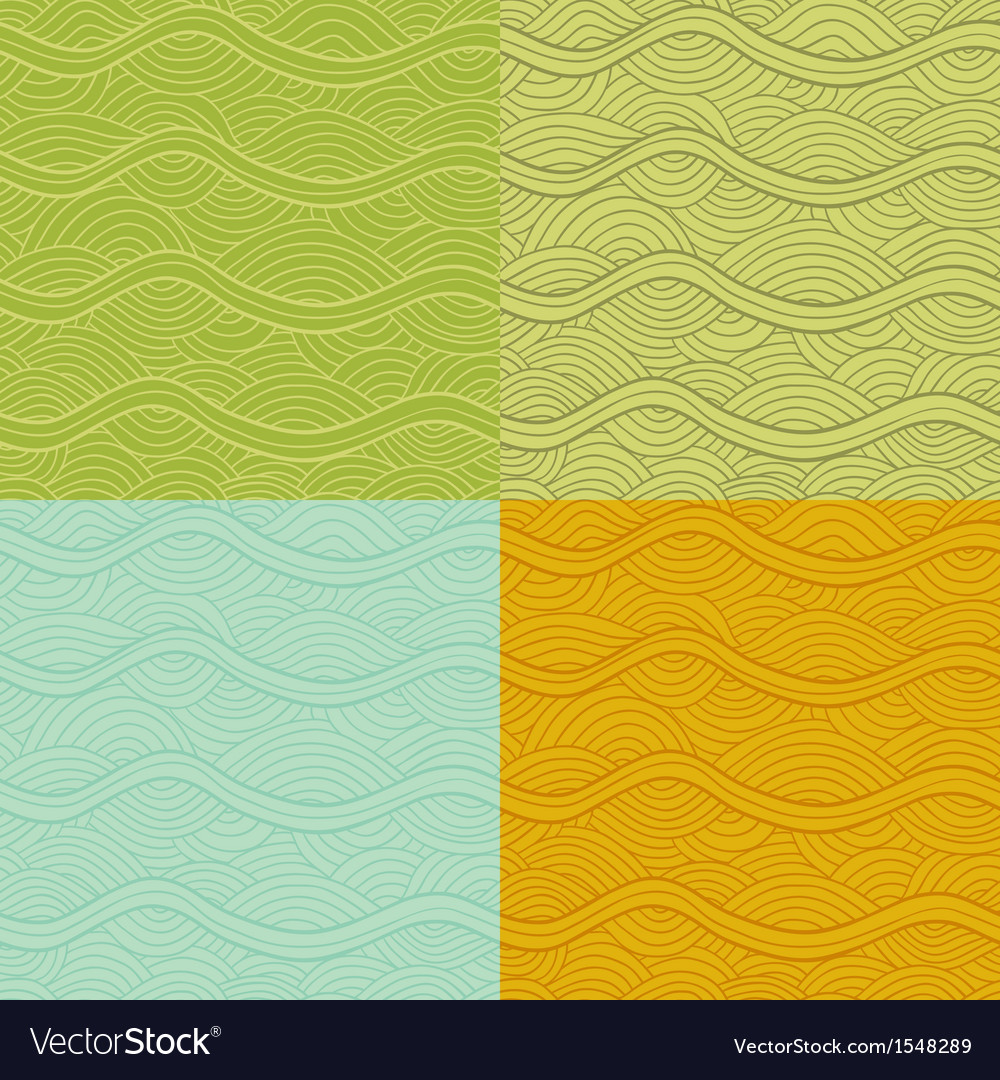 Abstract seamless patterns set