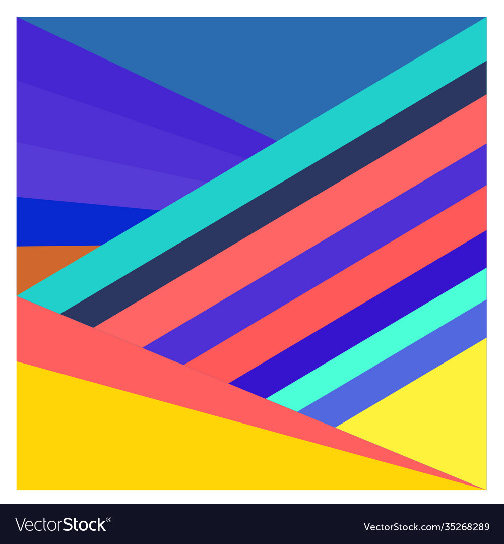 Colorful geometric and curve background pattern