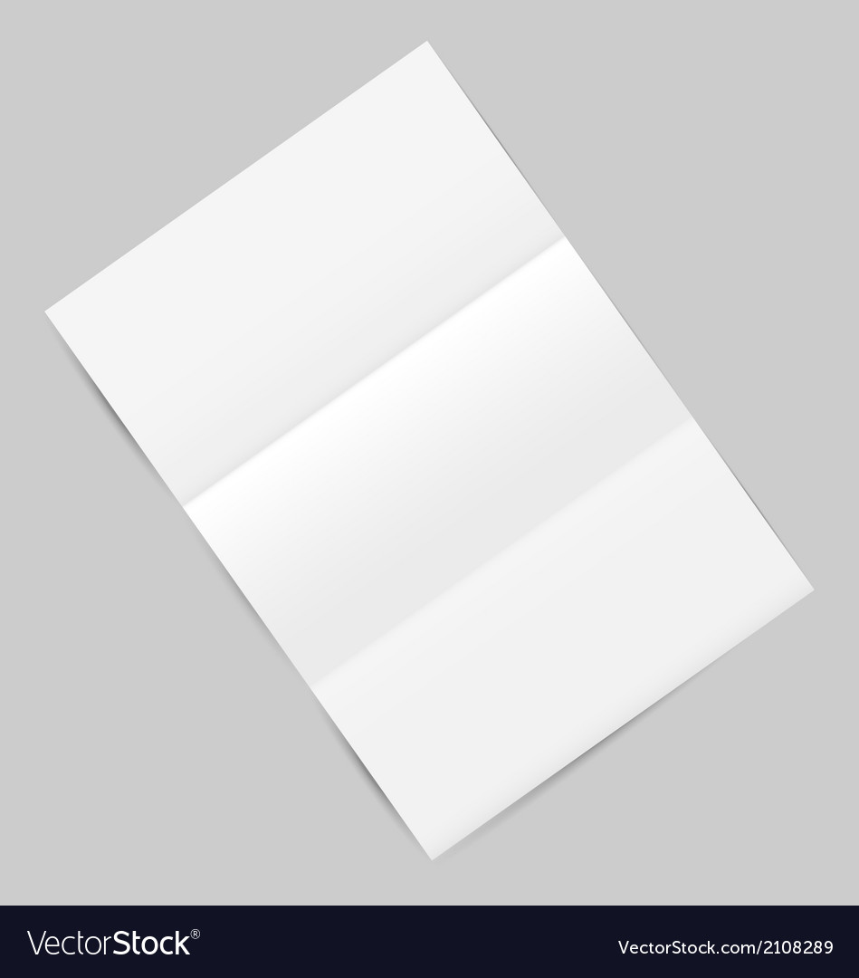 Empty paper sheet with shadows isolated on gray