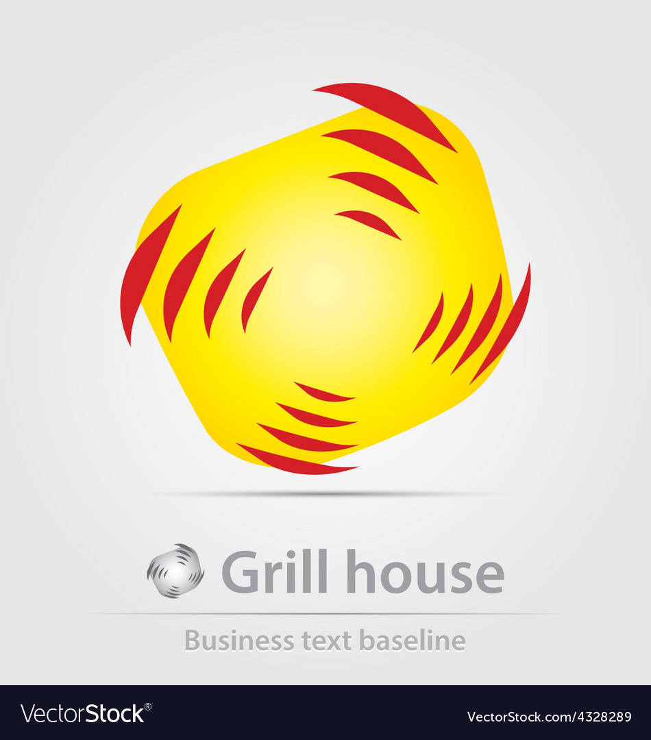 Grill house business icon