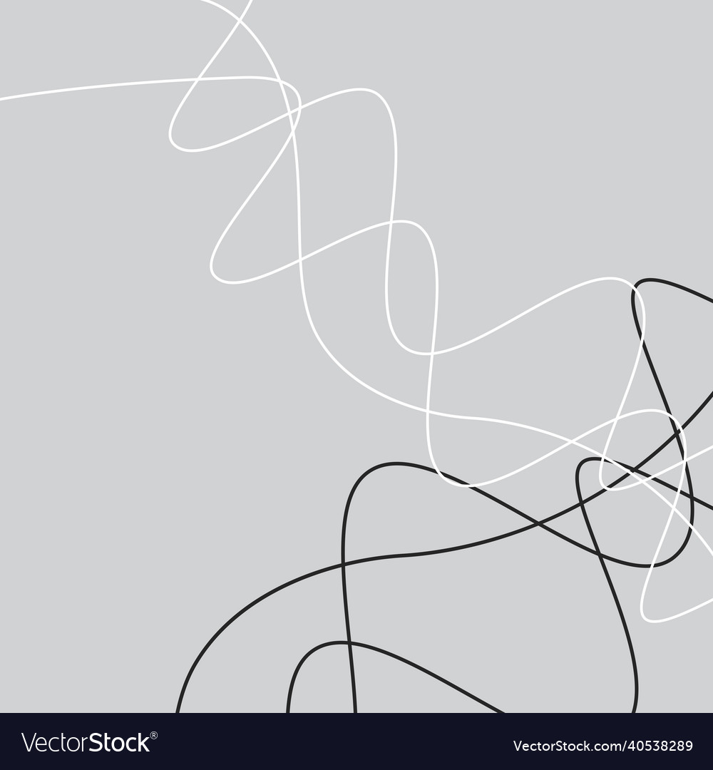 Modern abstract simple smooth lines connected vector image Modern abstract simple smooth lines connected