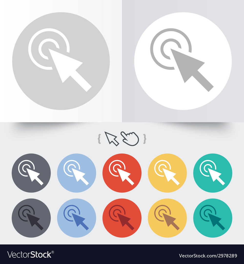 Mouse cursor sign icon pointer symbol