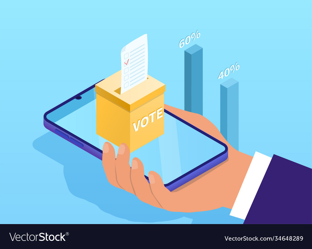 Online voting abstract concept