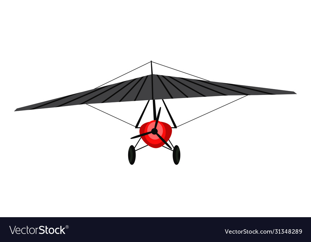 Power hang glider flat