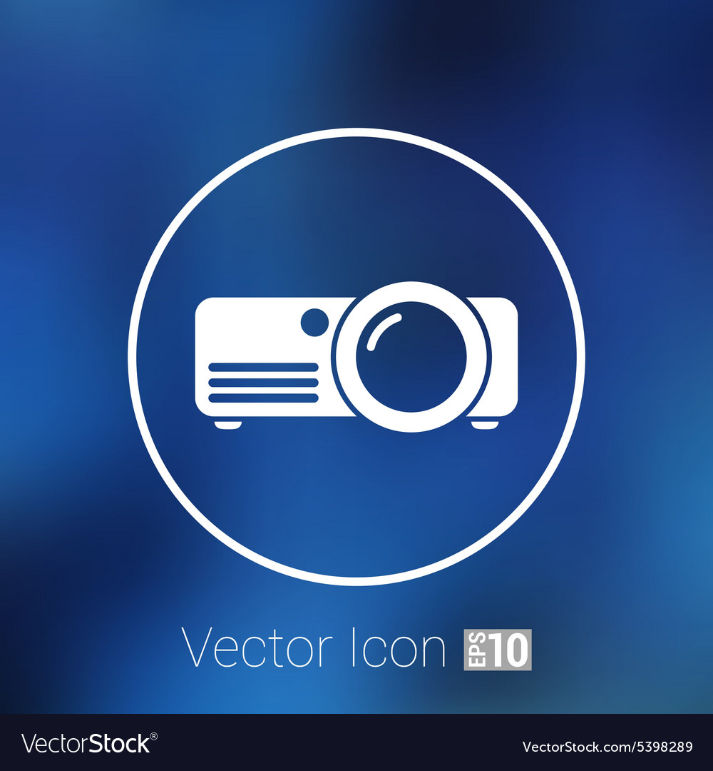 Projector icon rounded squares button