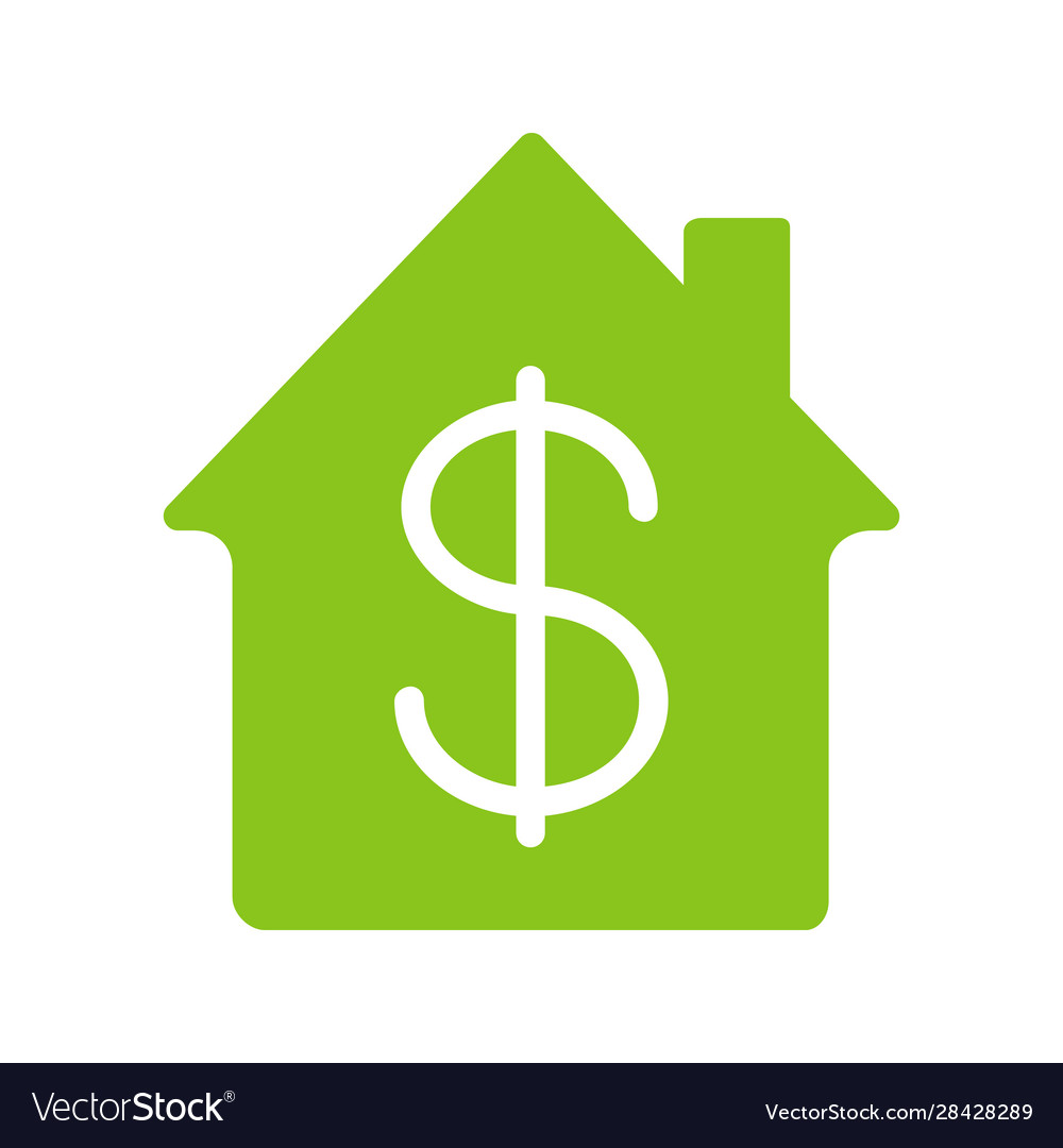 Property purchase glyph color icon vector image Property purchase glyph color icon