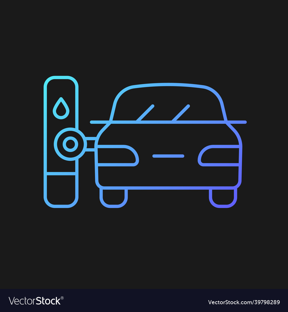 Robotic gas pump gradient icon for dark theme