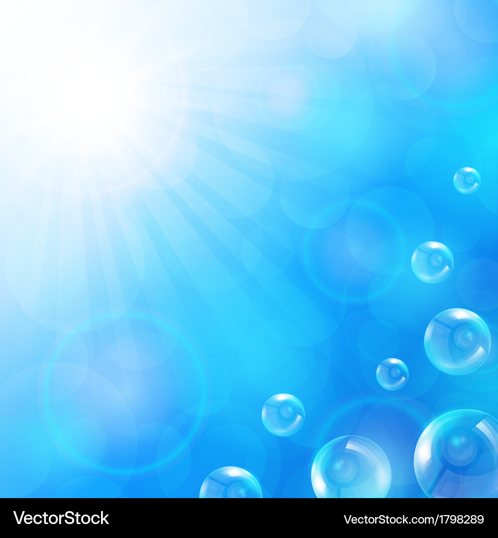 Summer blue background Royalty Free Vector Image