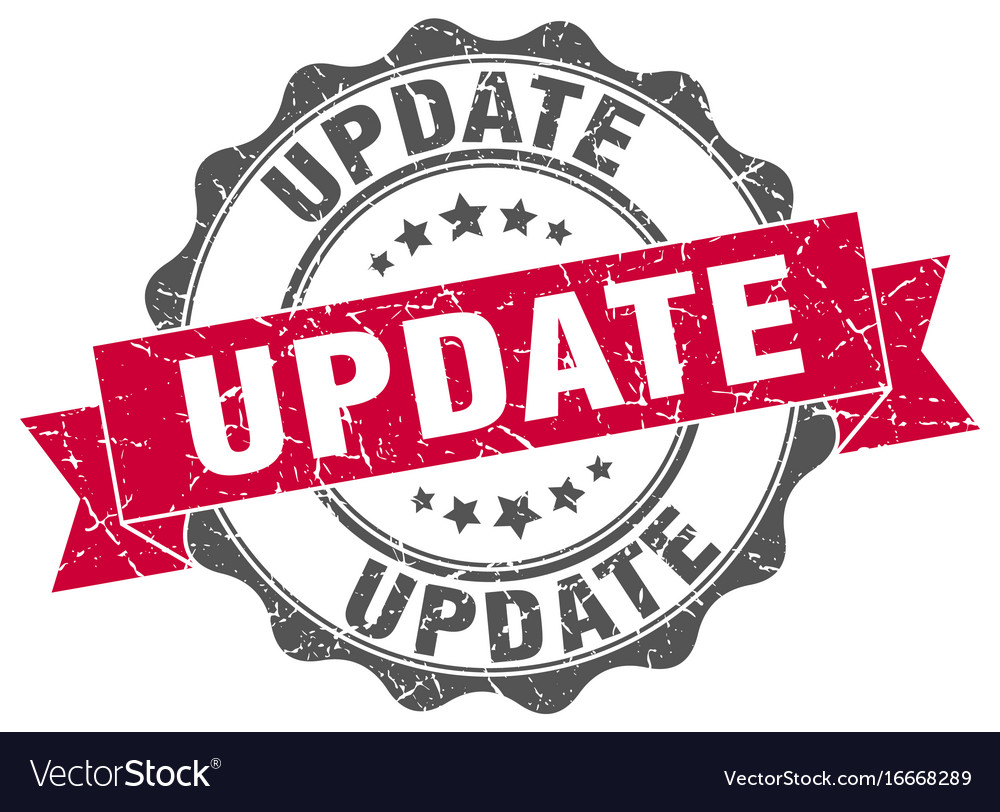 Update stamp sign seal Royalty Free Vector Image