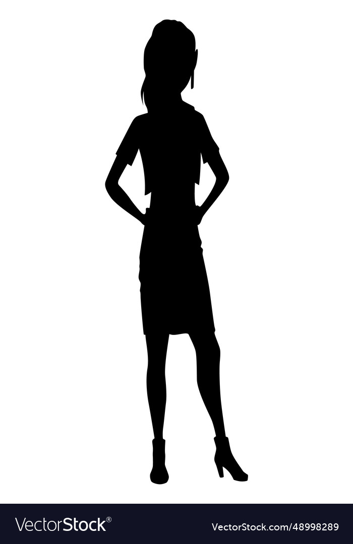 Women silhouette with style clothing