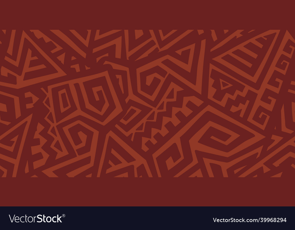 Abstract seamless pattern in ethnic style