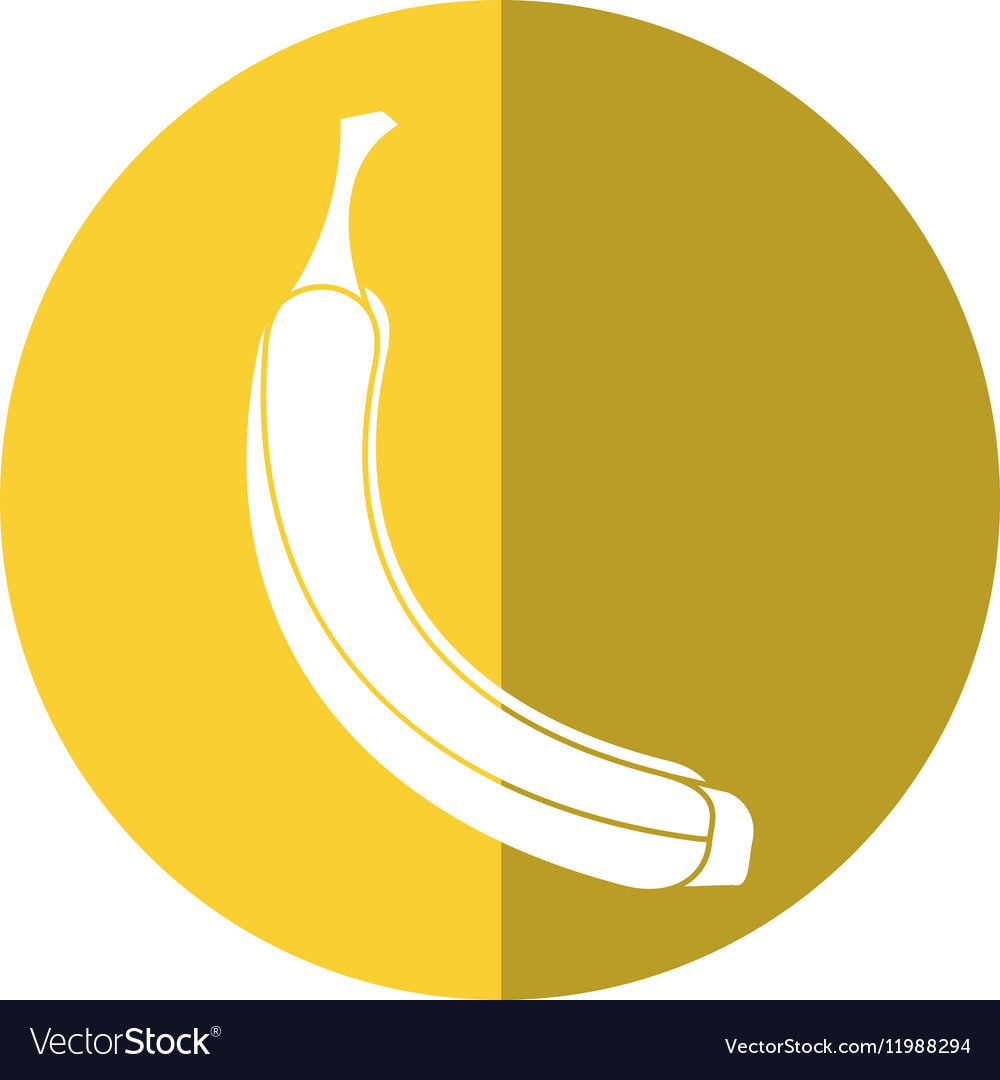 Banana appetizing fruit nature yellow circle