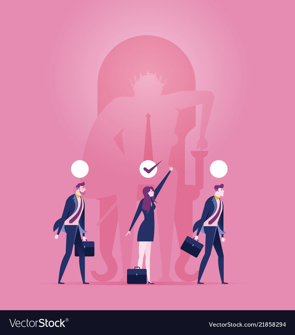 Choosing the best candidate for the job concept Vector Image